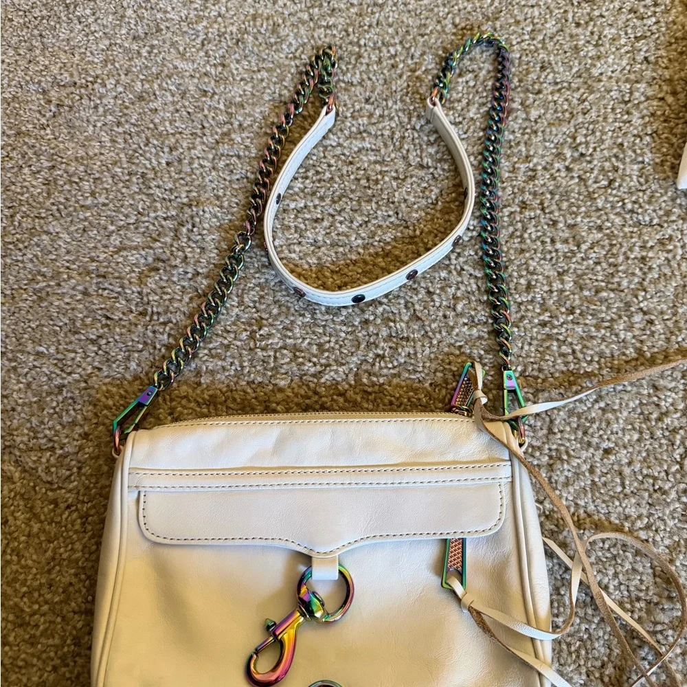 Iridescent White Mini Mac Rebecca Minkoff - Picture 3 of 11